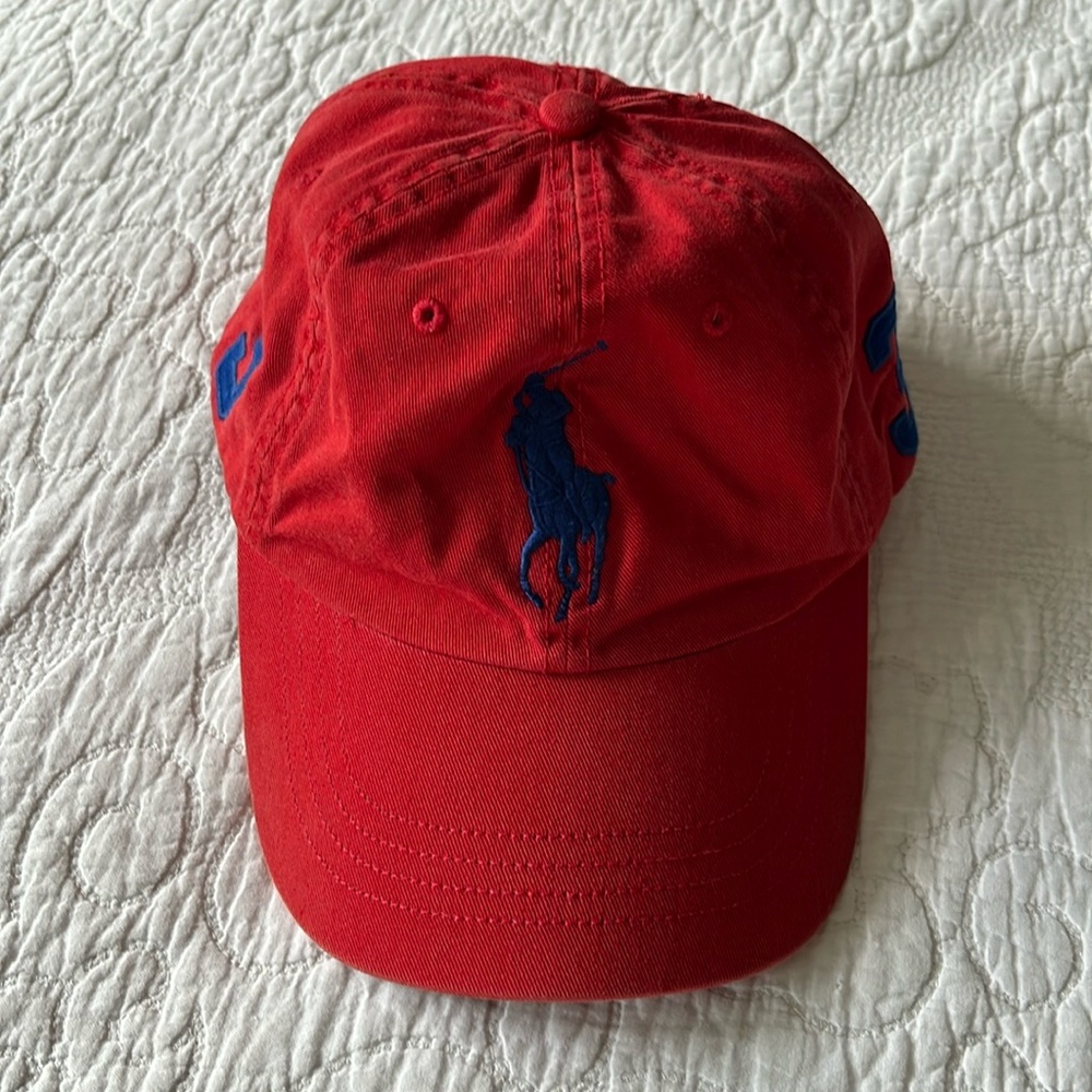 Polo Ralph Lauren Red & Blue Strapback Adjustable Dad Hat